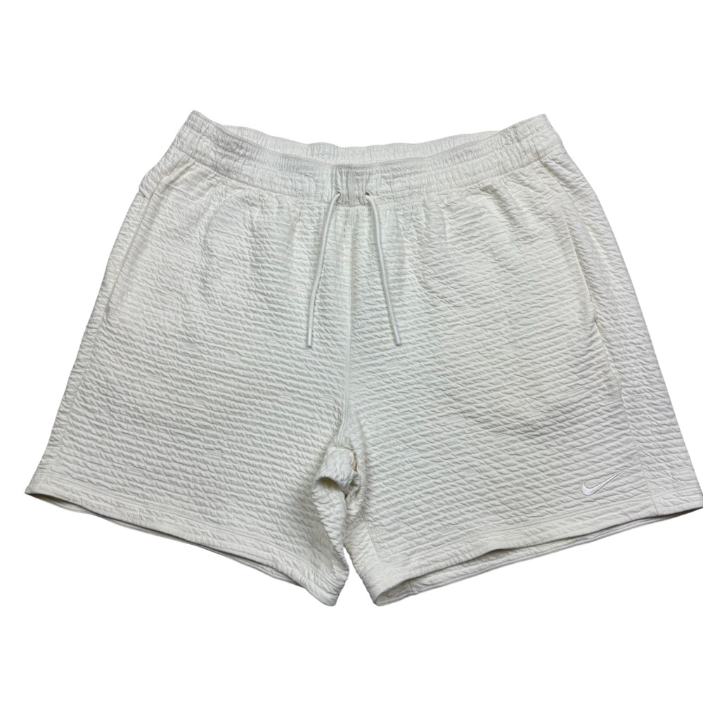Nike Yoga Dri-Fit 7" Unlined Shorts Training Gym Men's 2XL DX0926-133 White